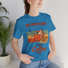 Cozy Coffee Lover Tee, No Kvetching Before Coffee Shirt, Funny Gift for Coffee Enthusiasts, Unisex Casual Apparel, Perfect for [...]