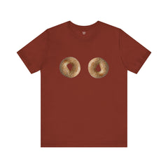 Funny Sexist Bagel Tee - The Bagels Are Hot Come An Get Em Graphic Shirt