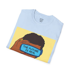 The FUTURE Is REAL Pop Art Woman Unisex Softstyle T Shirt