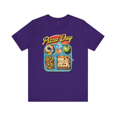 Pizza Day Unisex Short Sleeve Tee - Fun Foodie Graphic T-Shirt