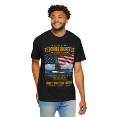 USS Theodore Roosevelt SSBN-600 T-Shirt – "Speak Softly and Carry a Big Stick" Patriotic Submarine Tee
