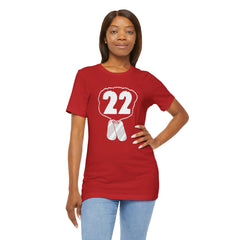 22 Veteran Suicides A Day - Unisex Jersey Short Sleeve Tee