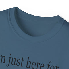 I'm Just Here For the Snacks Mahjong Tiles Unisex Ultra Cotton Tee / See our matching Coffee Mugs