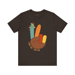 Thankful Teacher T‑Shirt – Hand Turkey Teacher Appreciation Tee