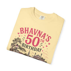 Bhavna Personalized 50th Birthday Girls Trip Savannah, Georgia T-Shirt