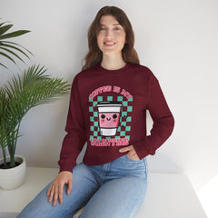 Woman's Coffee Valentine -  Unisex Heavy Blend™ Crewneck Sweatshirt