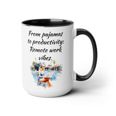 Remote Worker Vibes - 15 oz Mug