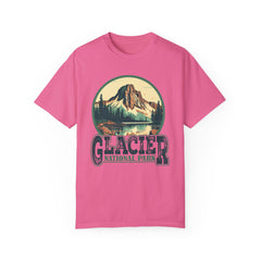 Glacier National Park Graphic, Comfort Colors Soft Relaxed Fit Unisex Garment-Dyed T-shirt