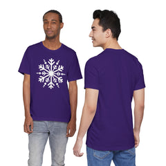 Let It Snow Galaxy Snowflake T-Shirt — Christmas Winter Starburst Tee