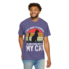 Workout & Cat Lover Unisex T-Shirt - I Just Want to Workout and Hang with My Cat