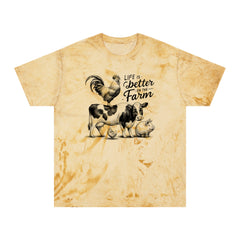 Life Is Better On The Farm Graphic Unisex Color Blast T-Shirt