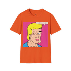 I LOOK HANDSOME Blonde Pop Art Guy Unisex Softstyle T Shirt