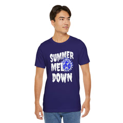Summer Meltdown Graphic Tee — "Summer Melt Down" Sun Design