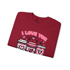Woman's I Love You More Than Coffee Valentine - Unisex Heavy Blend™ Crewneck Sweatshirt