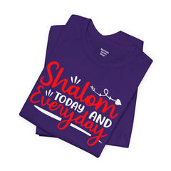 Shalom Quote Unisex Tee - Passover Jewish Holiday T Shirt