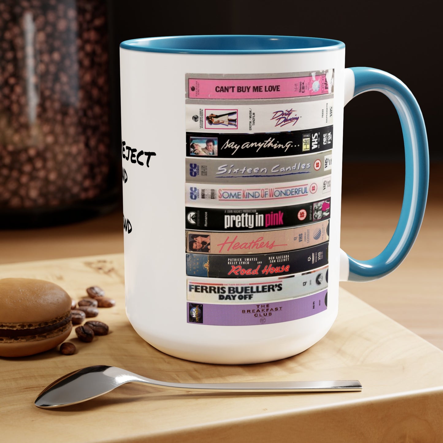 80s Movie Mug: Stop, Eject, Rewind, Play, FFwd