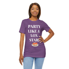 Funny Jewish Humor Party Like A Lox Star Graphic Tee