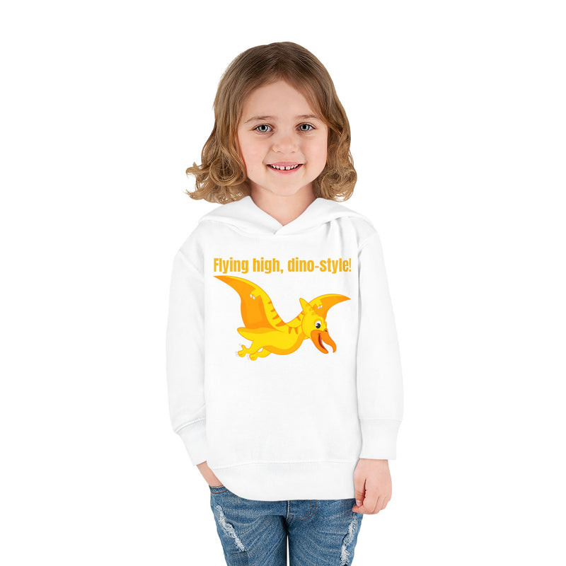 Flying high, dino-style! - Toddler Pullover Fleece Hoodie