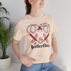 Phlebotomist Heart Butterflies Tee