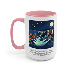 COW TIPPING Awareness - Accent Mugs | Cow Tipping Is Real, Bovine Humor. Gift For Him, Gift For Her, Farm Humor, Cow Fan Gift, Farm Animal