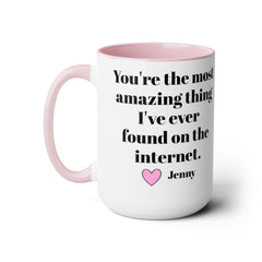 PERSONALIZED LOVE 15oz Accent  Mug