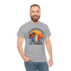 Summer Vibes Tee - Fun Casual Wear for Beach Lovers, Humor Tee, Gift for Surfing Enthusiasts, Summer Fashion