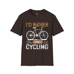 Cycling Enthusiast Unisex T-Shirt - 'I'd Rather Be Cycling' Design