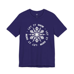 Let It Snow Snowflake T-Shirt — Christmas Winter Tee