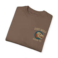 Retro Band Tour Unisex Comfort Colors T-Shirt - Dire Wolf '71