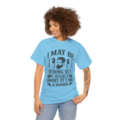 Humorous Barber Tee, Funny Barber Gifts, Unisex Cotton Shirt, Barber Appreciation, Father's Day Gift Tee, Hair Stylist T-Shirt