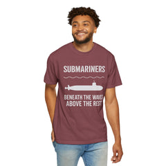 Submariners T‑Shirt — “Beneath the Waves Above the Rest” Navy Crew Tee
