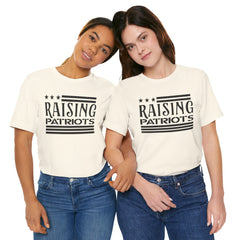 Raising Patriots Tee – Americana Stars & Stripes Family Pride T-Shirt