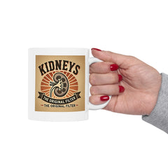 Kidneys The Original Filter, Graphic Ceramic Mug, (11oz, 15oz)