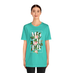 Floral Tee - Unisex Jersey Short Sleeve Tee - Mother In The Flowers, Positive Vibes