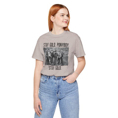 The Outsiders Shirt, Front and Back Images, Greasers Characters Shirt, Unisex Jersey Short Sleeve Tee