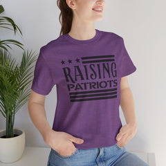 Raising Patriots Tee – Americana Stars & Stripes Family Pride T-Shirt
