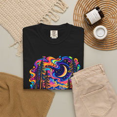 Mystical Psychedelic Moonlit Forest T-Shirt