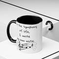 Life symphony mug, music lover gift, ceramic coffee mug, inspirational quote mug, white ceramic mug, 11oz mug, 15oz mug, musician gift, gift for composer, motivational mug, unique coffee mugs, custom quote mugs.