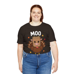 Funny Thanksgiving Turkey Moo T‑Shirt - Unisex Tee