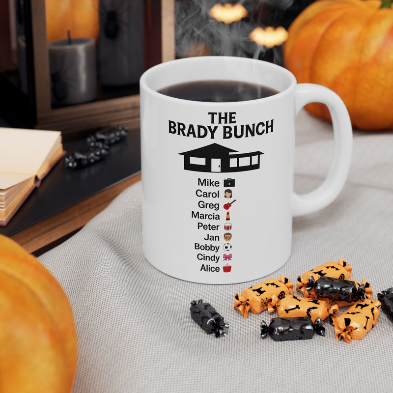 Ceramic Mug - Brady Bunch Coffee Lover Gift for Mom - Funny TV Series Fan Kitchen Decor