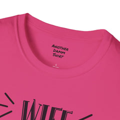 Wife Nurse Mom - Unisex Softstyle T-Shirt | Nurse Awareness,Medical Wear,Gift For Him,Scrubs Lover,Hospital Staff Gift,Gift For Her,RN