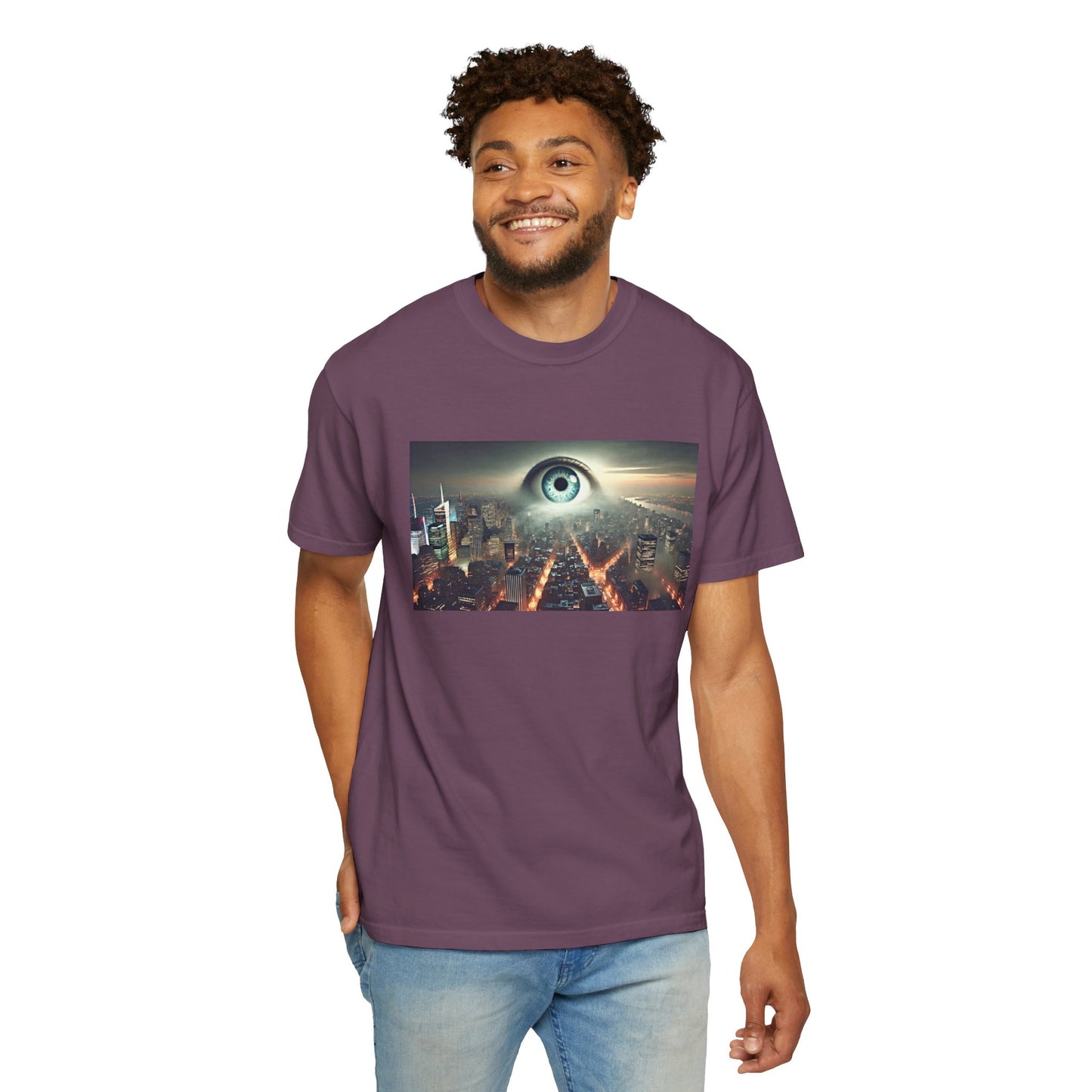 Alan Parsons Project Influenced Eye In The Sky Mural Graphic - Unisex Comfort Colors Shirt