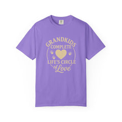 Grandkids Complete Life’s Circle of Love T-Shirt, Family Shirt, Gift for Grandma, Heartwarming Tee, Casual Everyday Wear