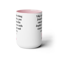 Phoenix mug, cancer survivor gift, hope mug, resilience gift, awareness mug, survivor coffee cup, cancer recovery gift, phoenix rising mug