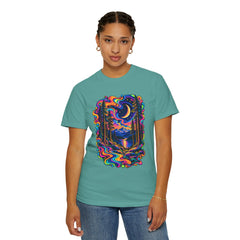 Mystical Psychedelic Moonlit Forest T-Shirt