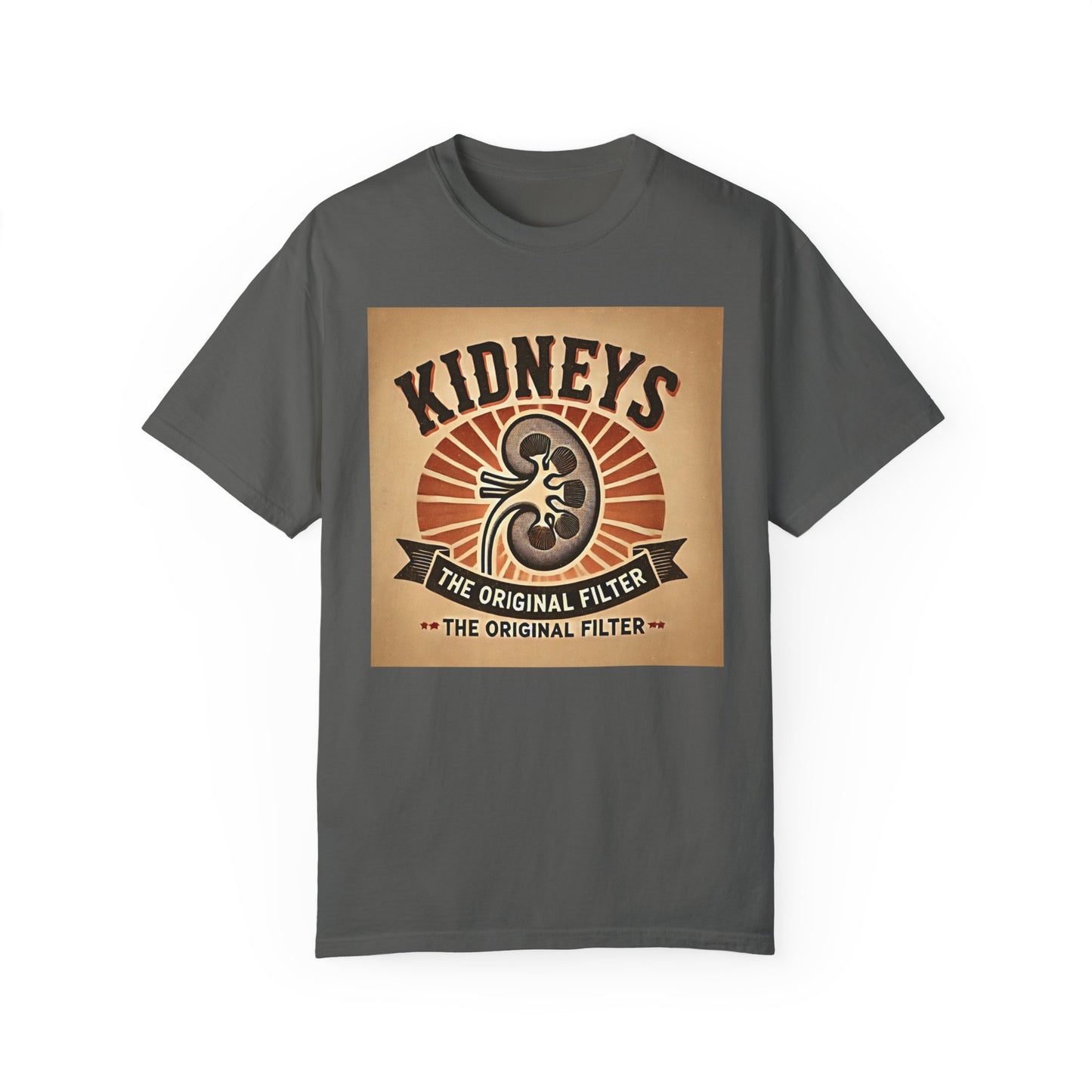 Kidneys The Original Filter, Graphic Unisex Garment-Dyed T-shirt