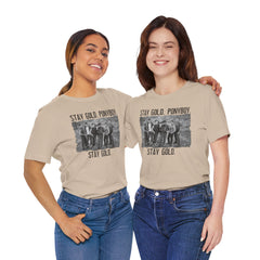 The Outsiders Shirt, Front and Back Images, Greasers Characters Shirt, Unisex Jersey Short Sleeve Tee
