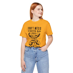 Funny Woman Barber Unisex Tee, Don't Mess with a Shears Shirt