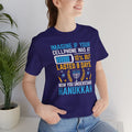 Funny Cell Phone Hanukkah Analogy - Unisex Jersey Short Sleeve Tee