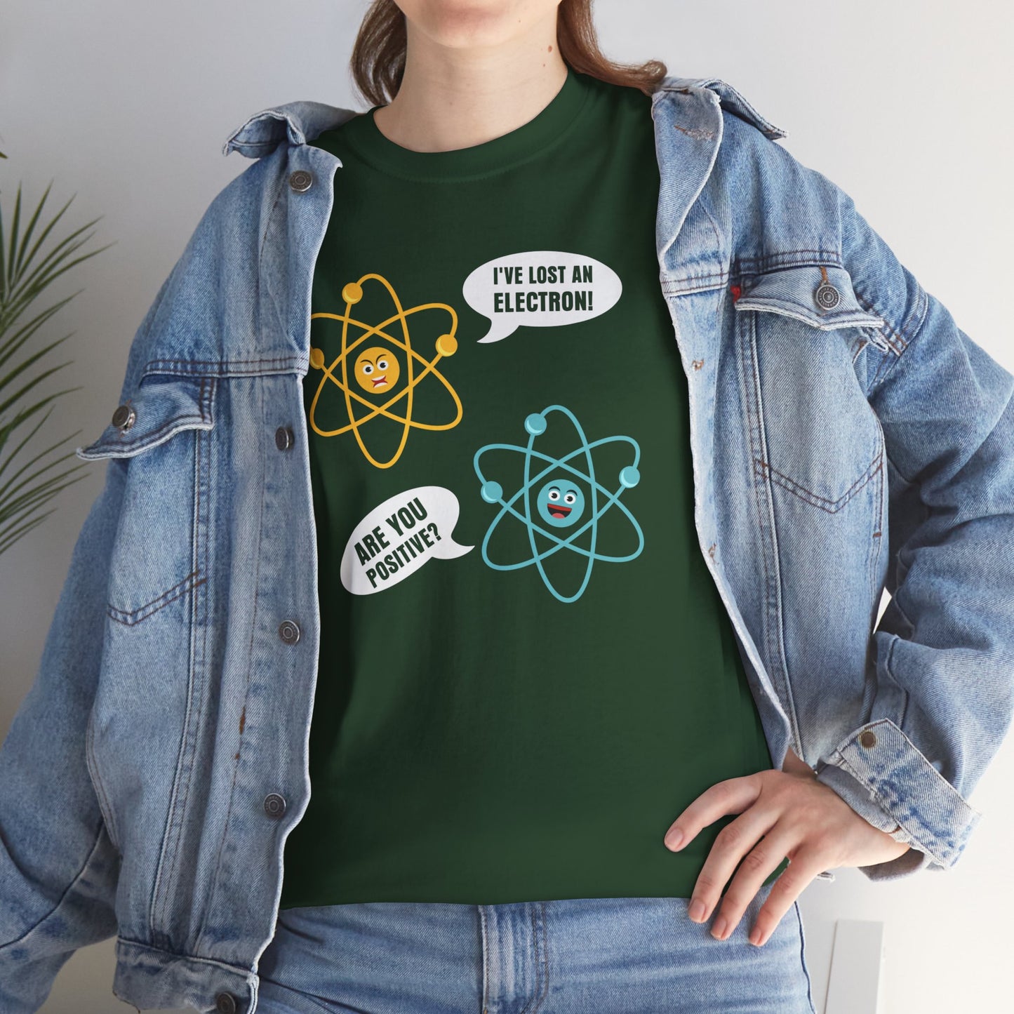 I've Lost An Electron Funny Science Graphic - Unisex Heavy Cotton Tee